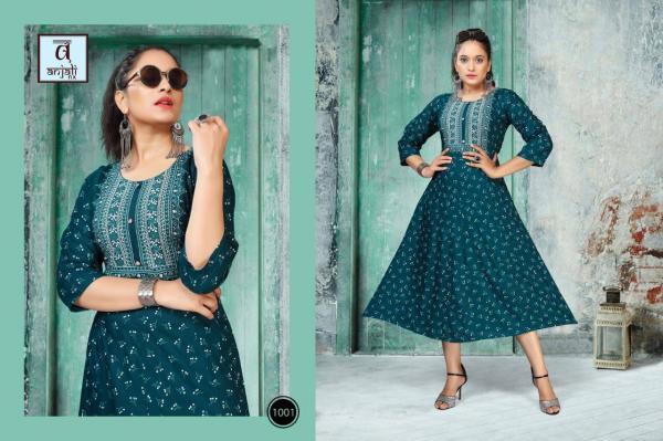 Anjali Libas Rayon Fancy Kurti Catalogue